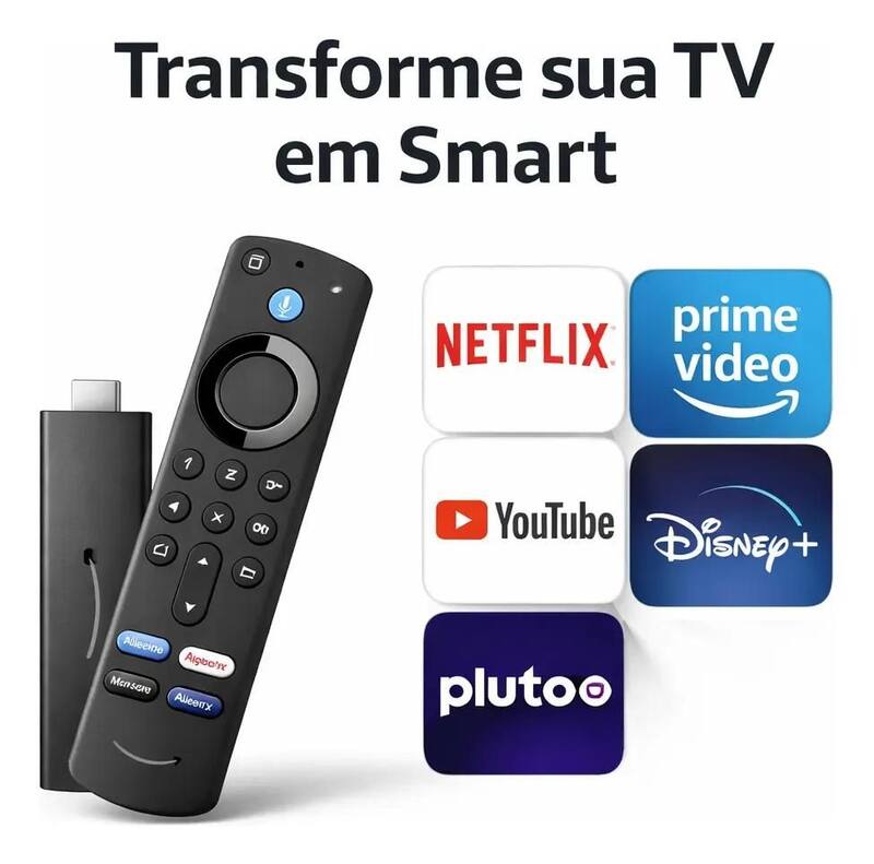 Amazon Fire TV Stick 4K Max 2ª Geração 16GB, WiFi 6E Sistema Fire